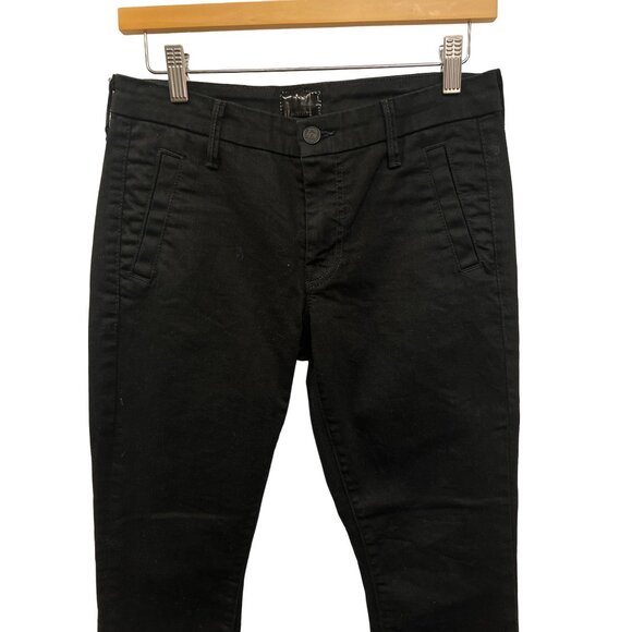 Mother + Freja Welt Zip Muse Black Skinny Jeans with Ankle Zip - Picture 2 of 13